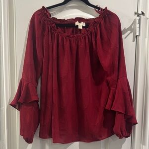 Micheal Kors flowy top size medium red